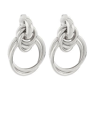 Knotted Hoop Clip On Earrings