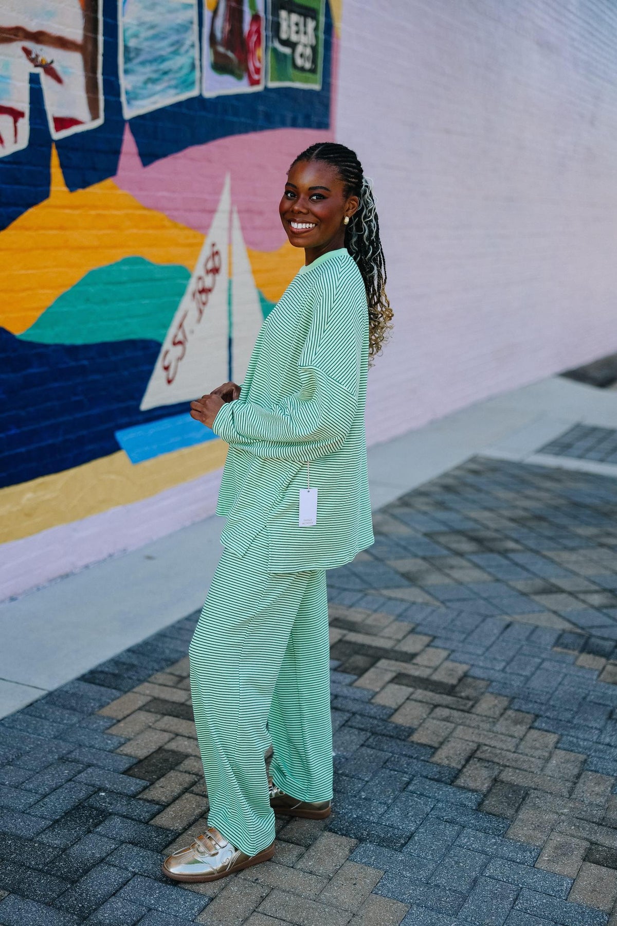 Lime Fleece Lounge Set