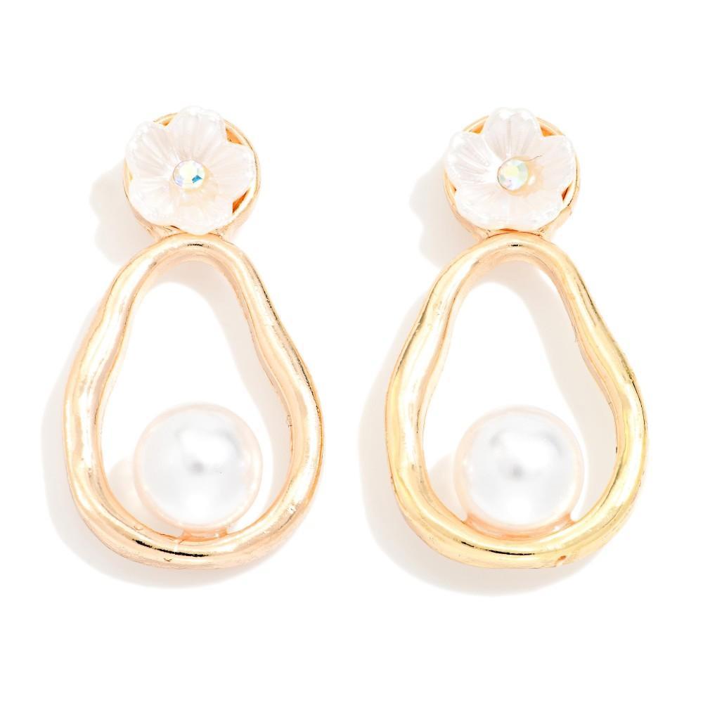 Pearl Oyster Post Earrings