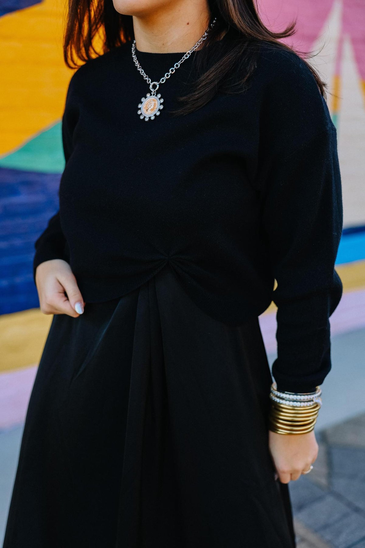 The Signature Black Sweater