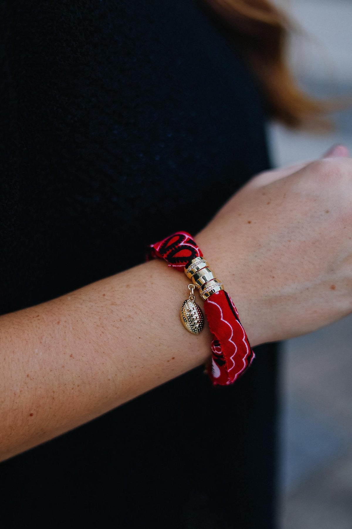 Holst & Lee - Game Day Bandana Charm Bracelet