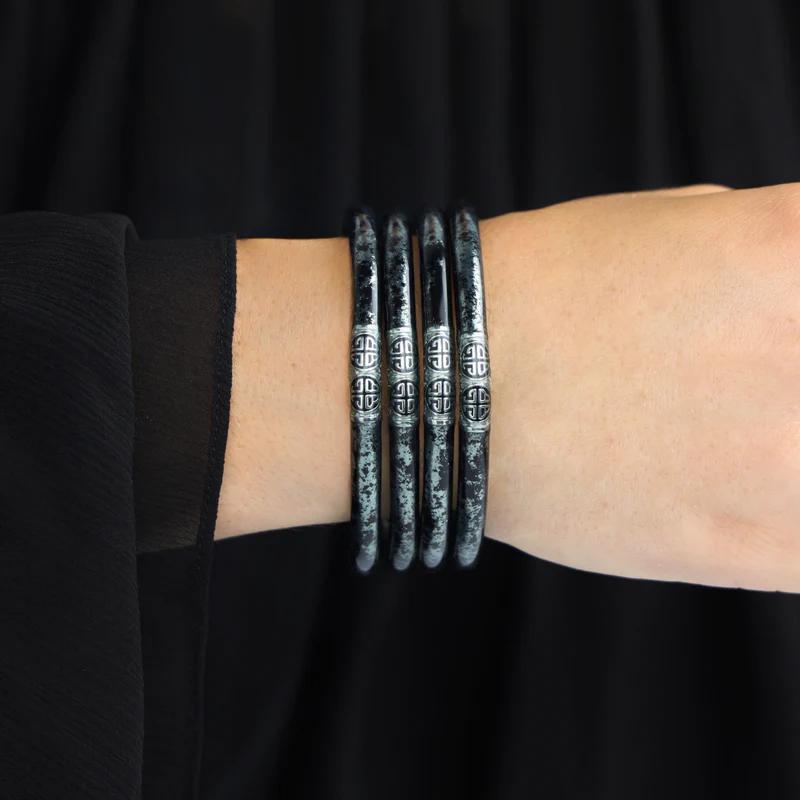KOI Shadow All Weather Bangles (Set of 4) by BuDha Girl