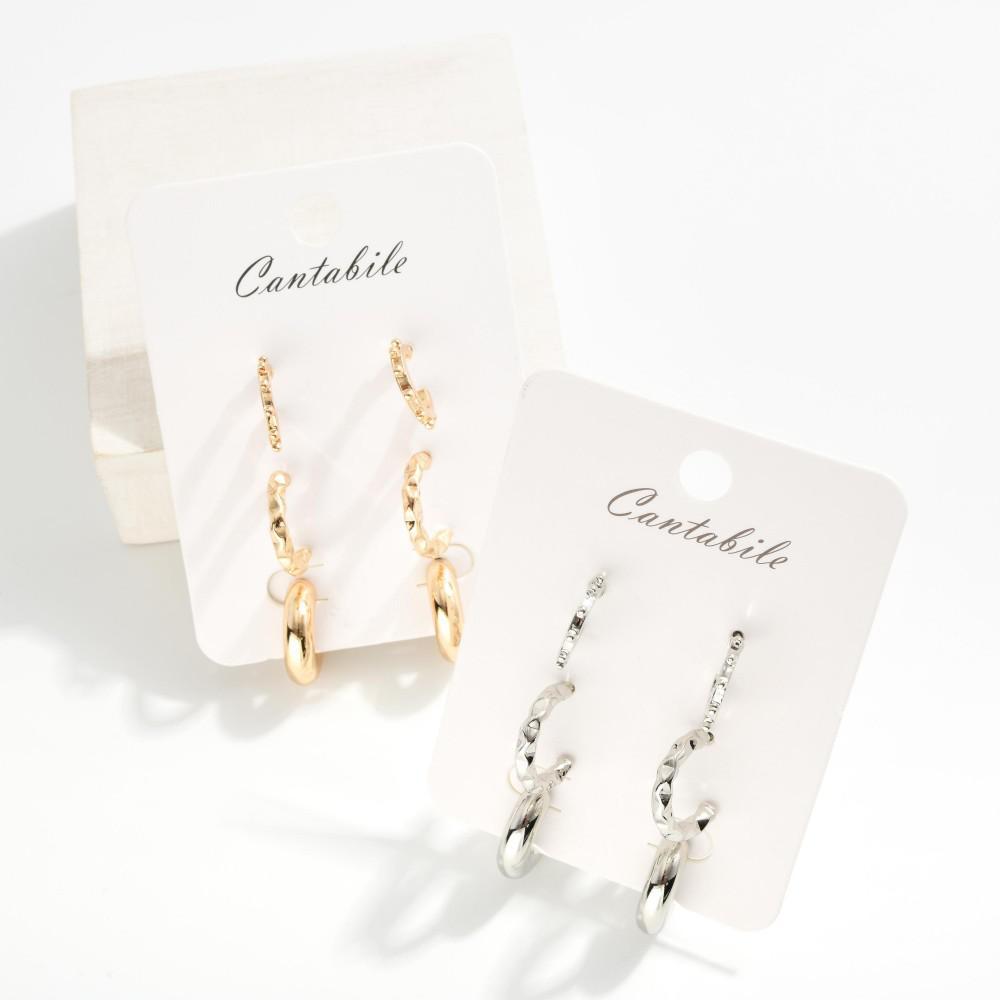 Mini Hoop It Up Earring Set