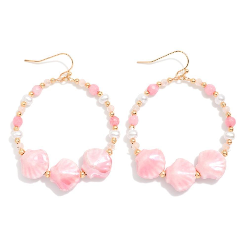 Coastal Blush Hoops