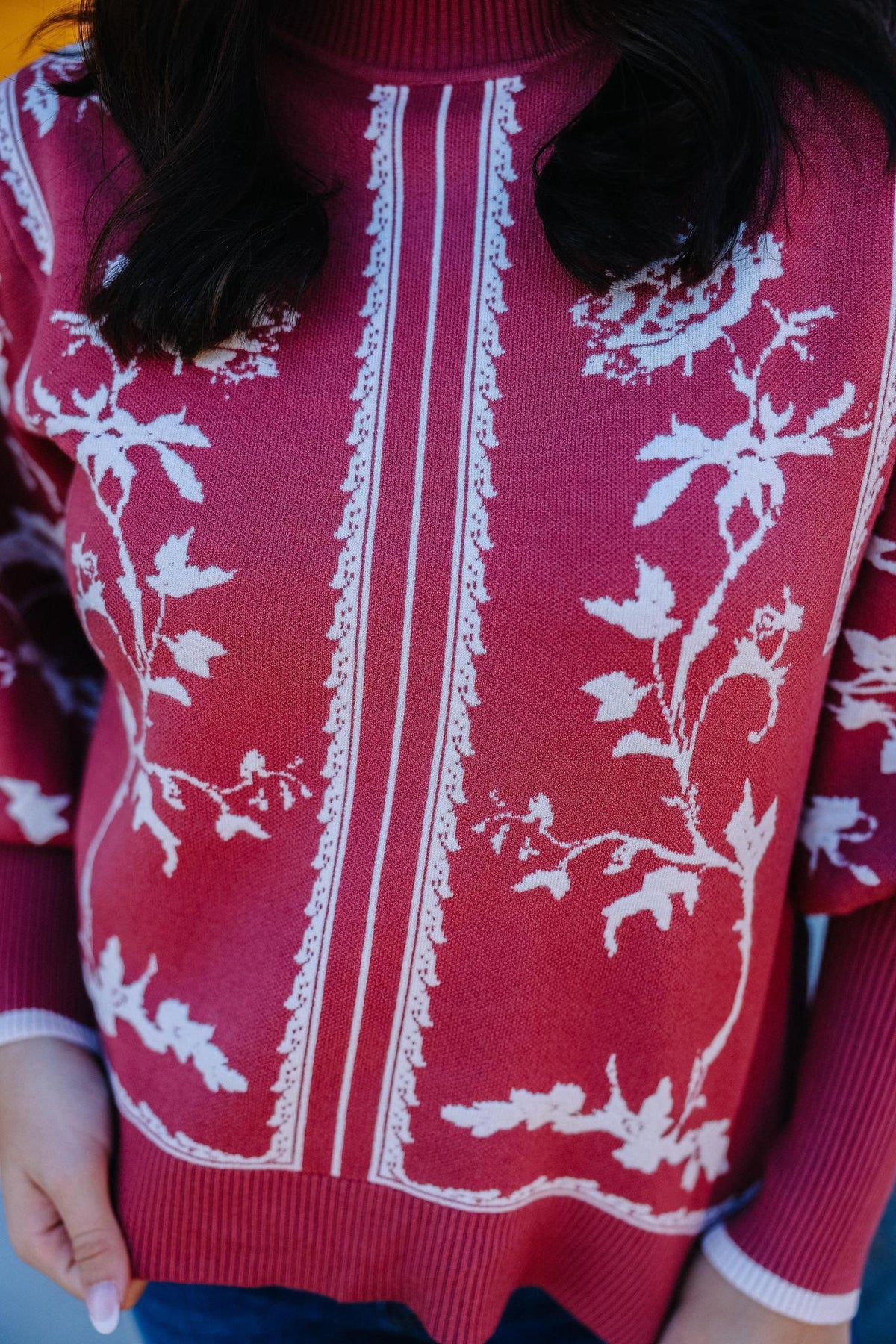 Mauve Meadow Sweater