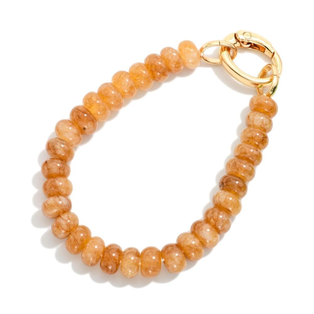 Carmel Candy Beaded Bracelet