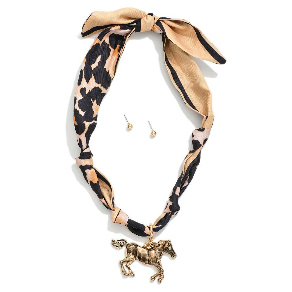 Giddy Up Scarf Necklace