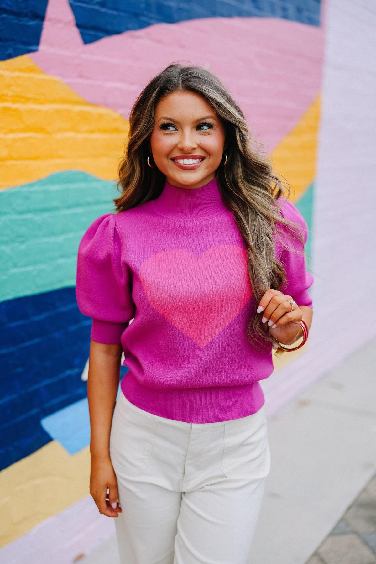 Heartthrob Puff Sleeve Sweater
