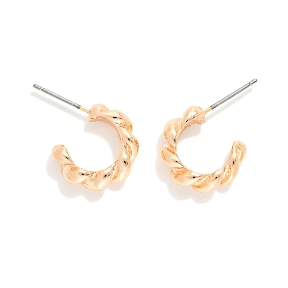 Twisted Mini Hoop Earring