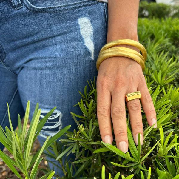 Betty Carre Pascale Square Set of 2 Adjustable Rings