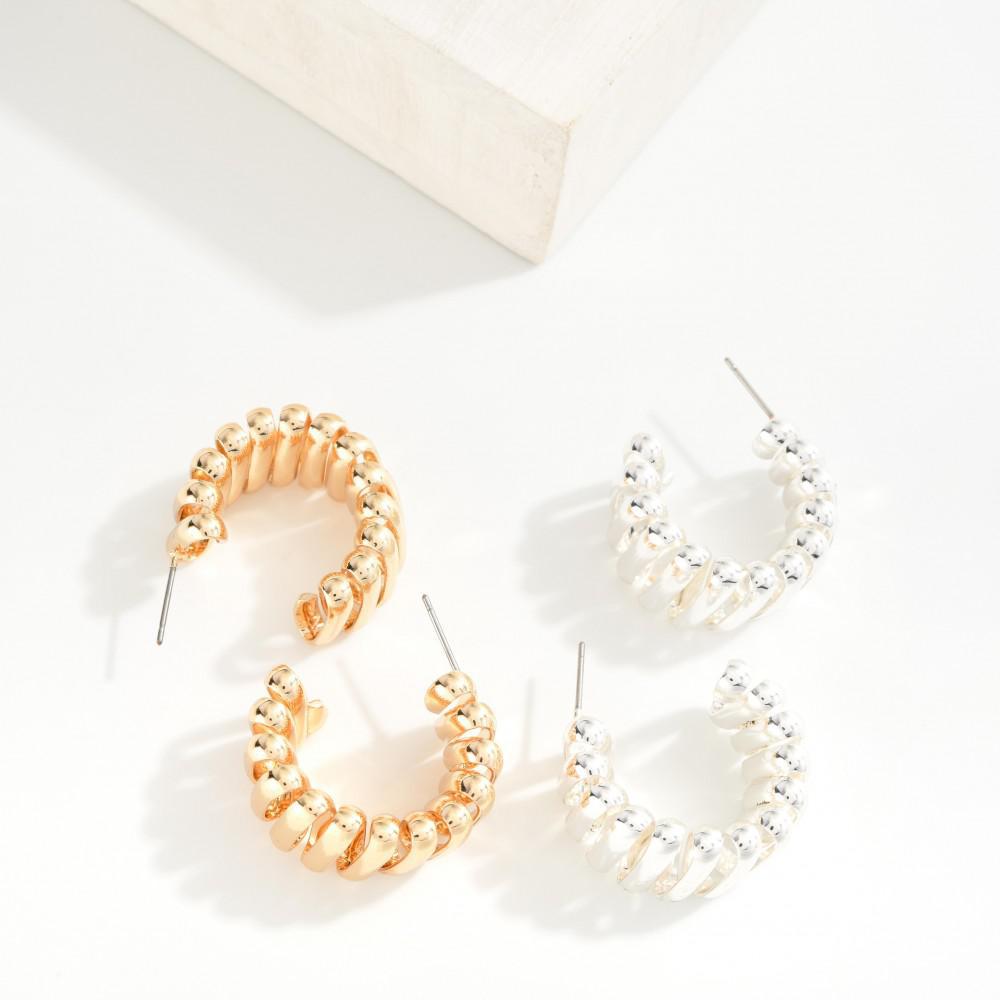 She's So Glamorous Hoop Earrings