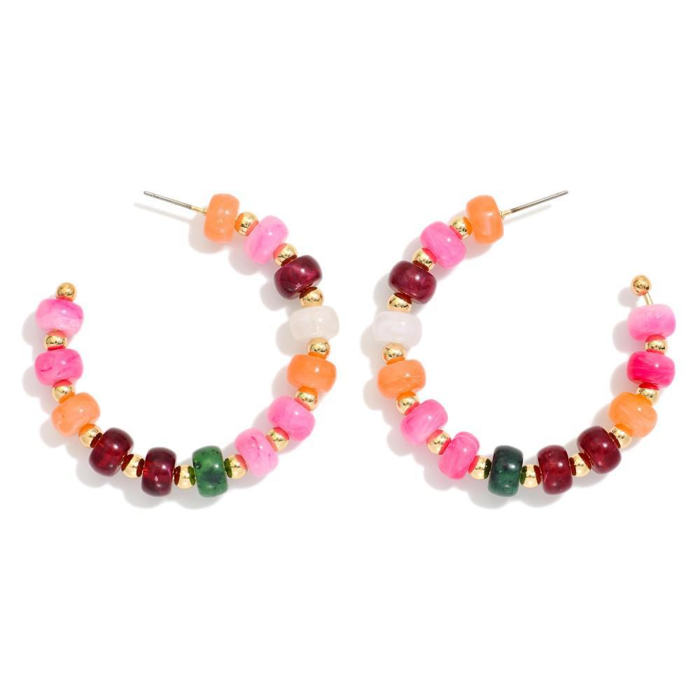 Honey Blush Hoops