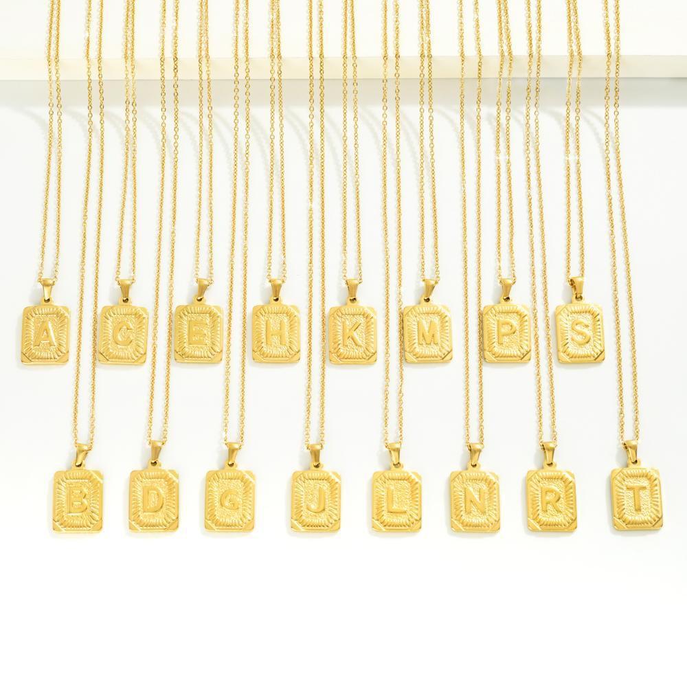 Gold Initial Necklace