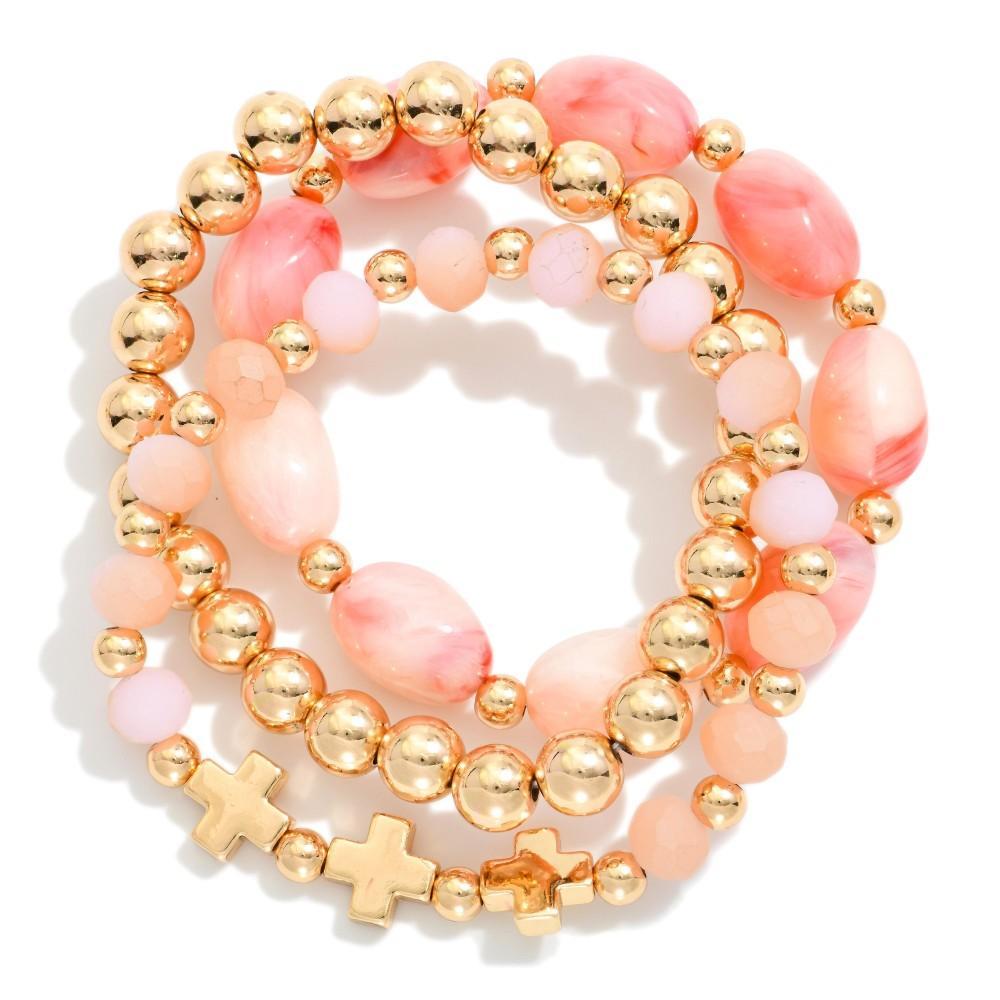 Easter Cross Accent Bracelets