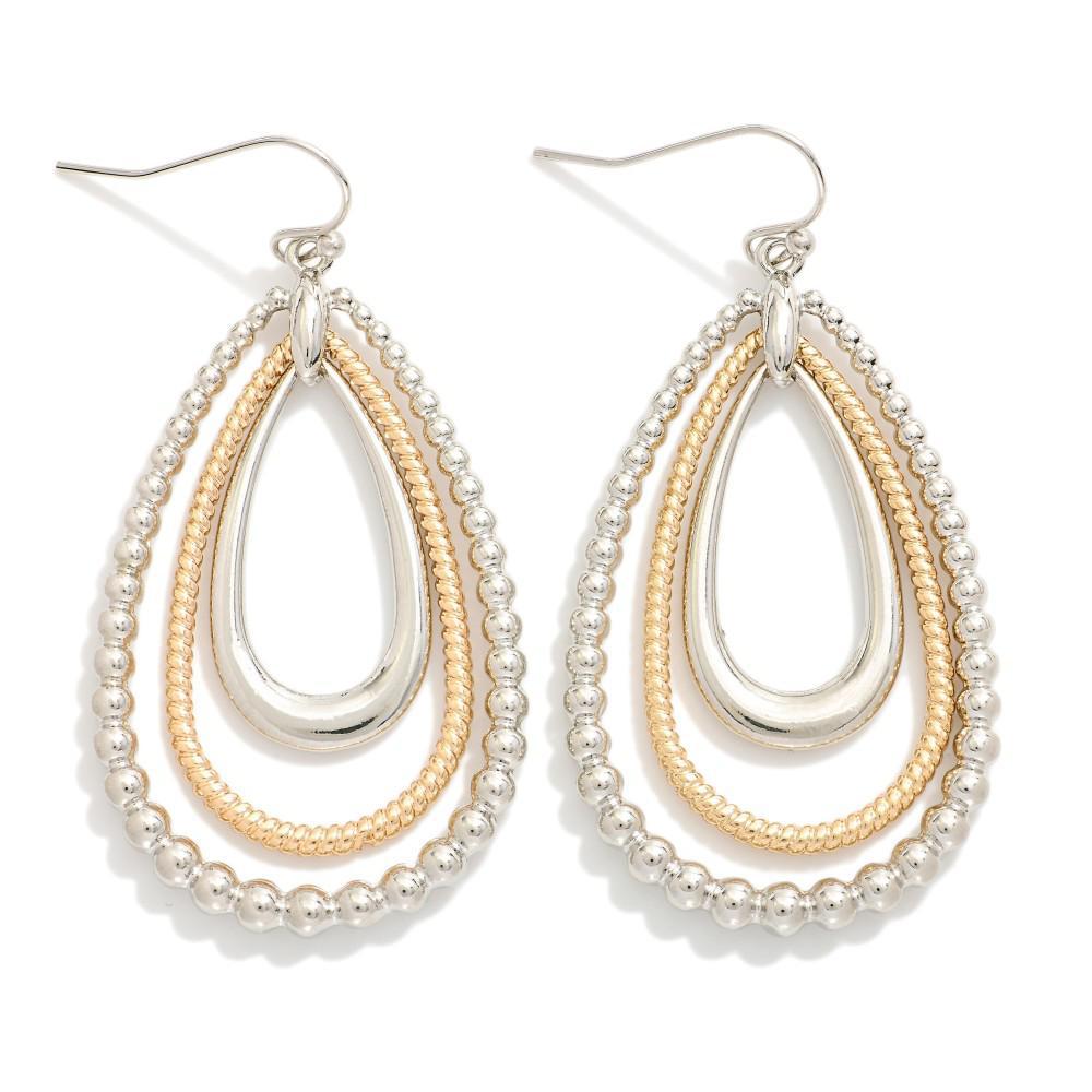 Radiant Layers Earrings (Silver/Gold)