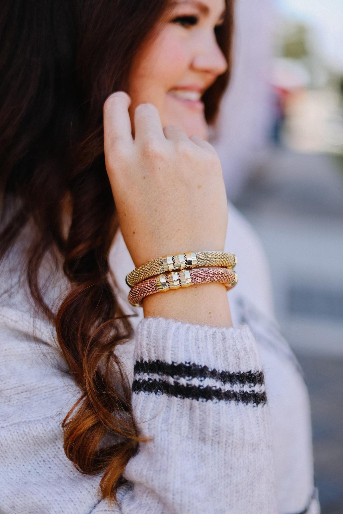 Holst & Lee - Mesh Gold Classic Everything Bracelet