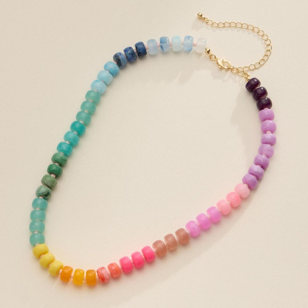 Candy Stone Beaded Necklace