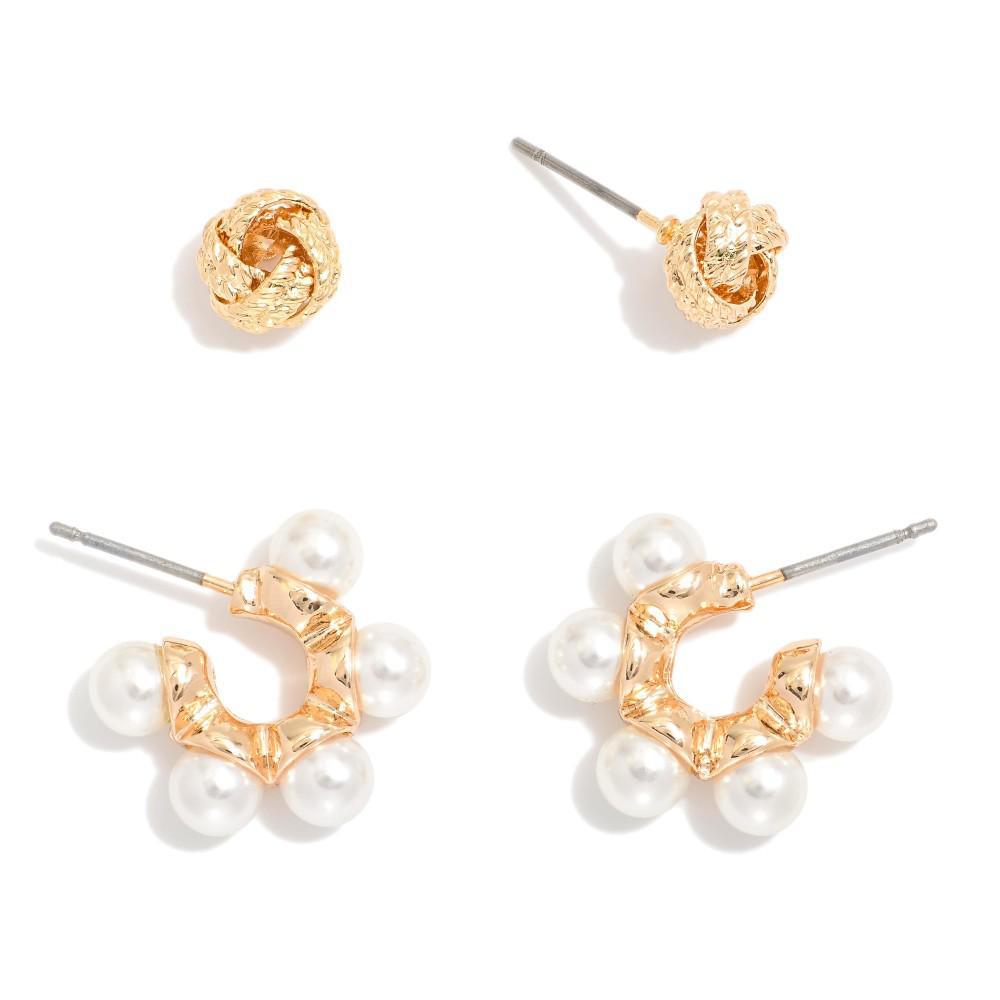 Dressed In Pearls Earring Set