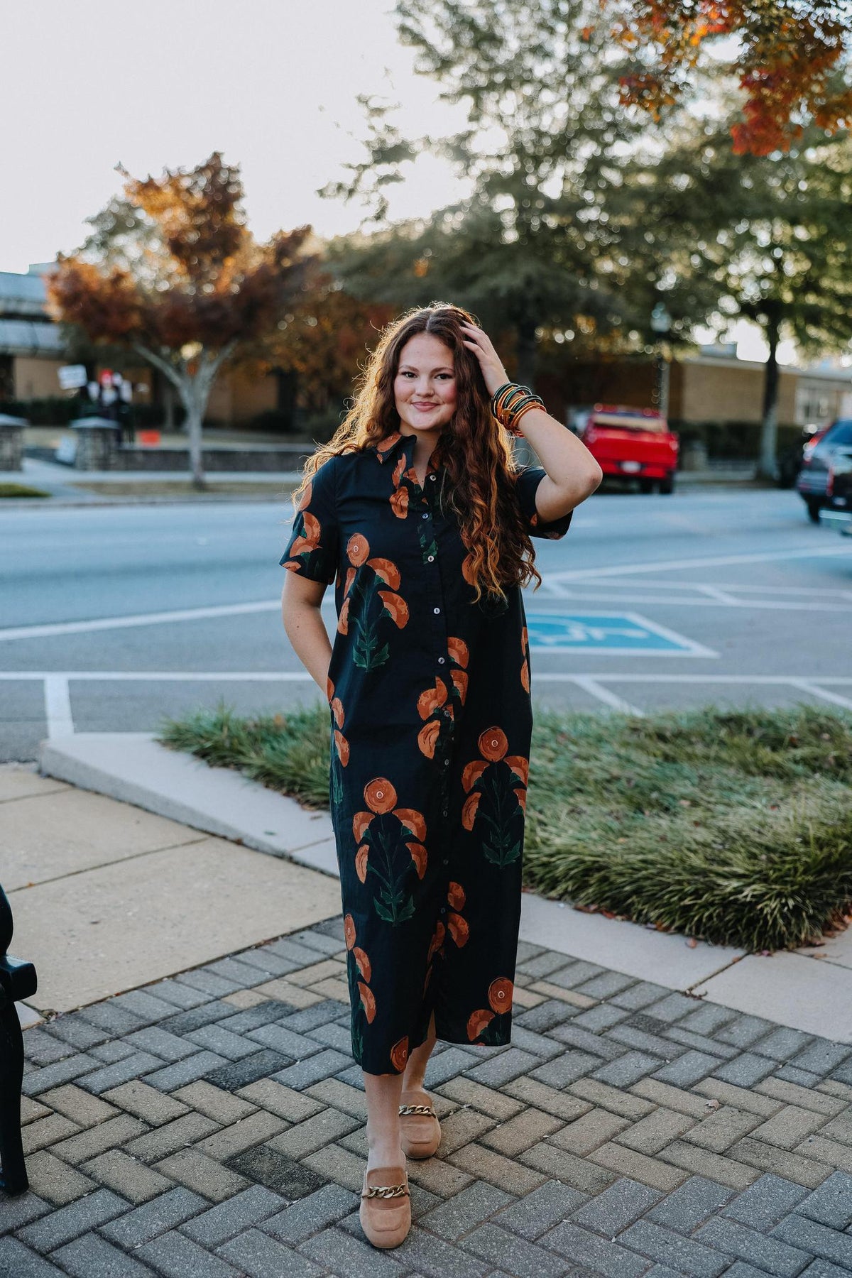 Marigold Mood Midi Dress