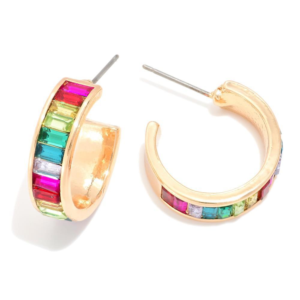 Color Drop Hoops